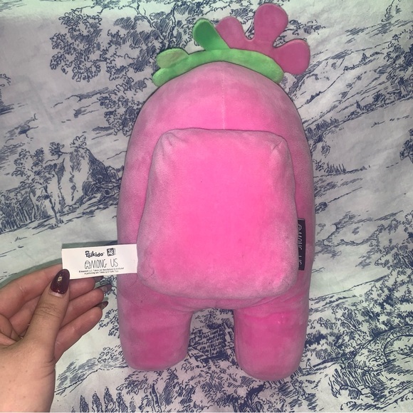 Toikido Among Us Black Plague Doctor Crow, Purple Crown, Pink Flower Plush Lot - Picture 4 of 10